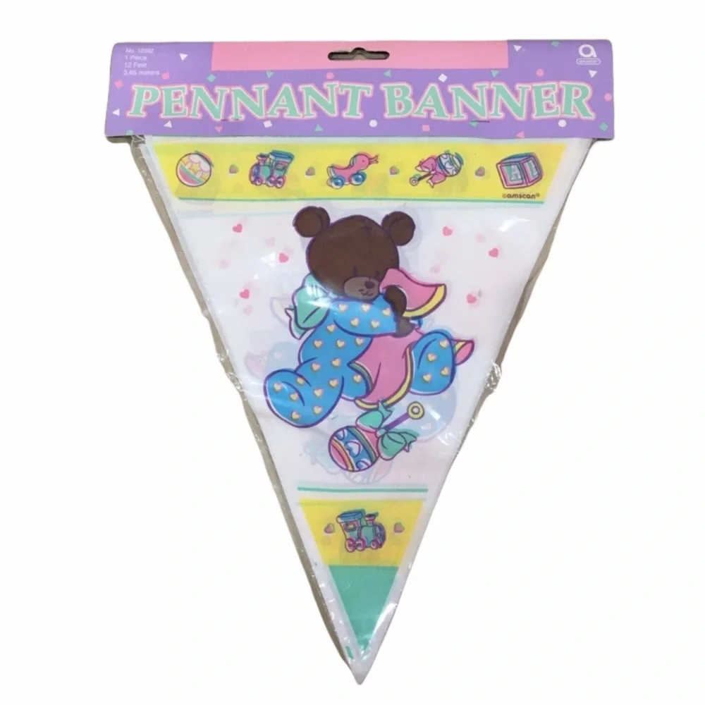 Teddy Bear Party Banner Baby Shower Gender Reveal
